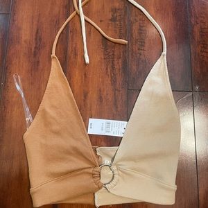 COLOR BLOCK CROP TOP